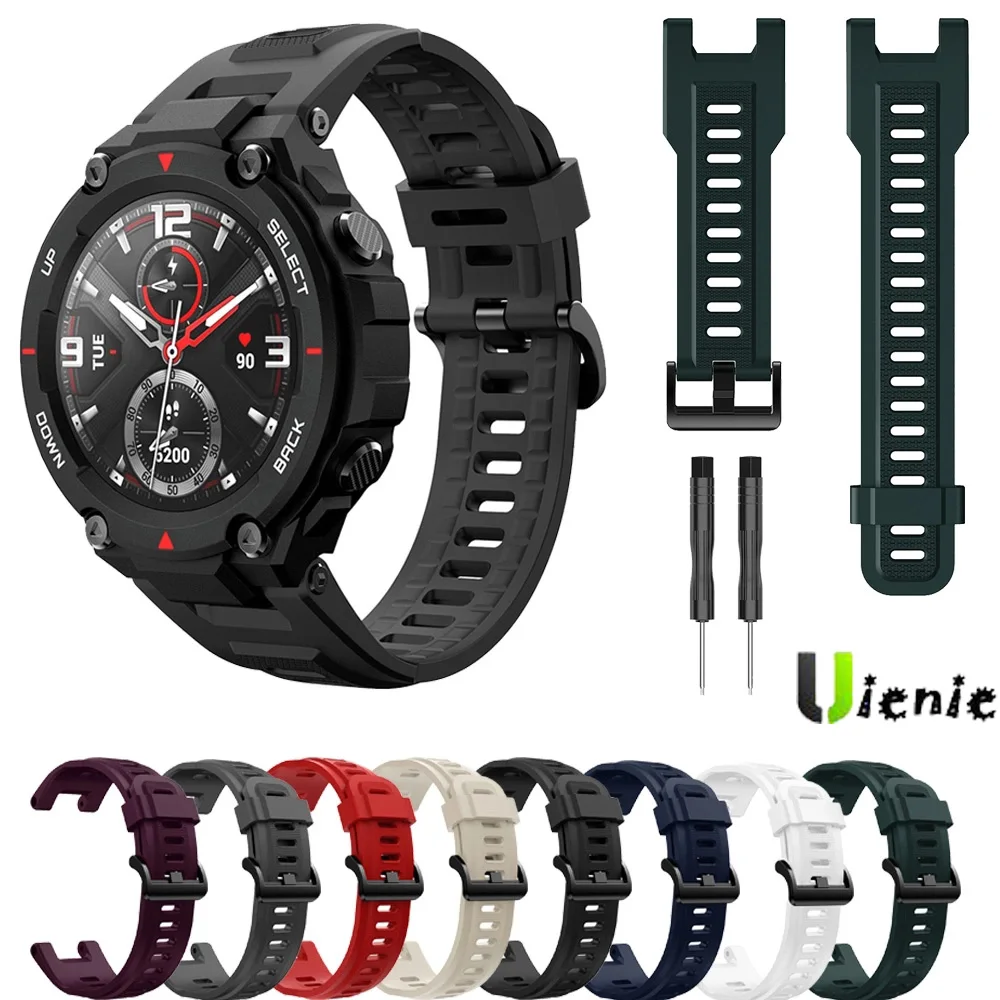 Bracelet en Silicone pour Amazfit T-REX / Trex Pro, accessoires remplaçables, Bracelet de montre pour Huami Amazfit T rex