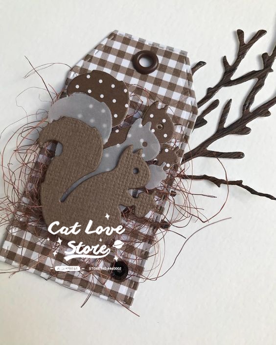 Wiewiórka zwierząt metalu wykrojniki szablony dla DIY karta papierowa robić scrapbookingu dekoracyjne rękodzieło umiera szablon robić wytłaczania cięcia nowy 2019