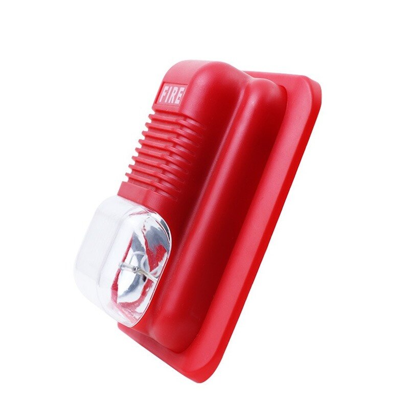 Fire Alarm Horn 119 Fire Alarm LED Flashing Light Siren 12V 24V Fire Sound and Light Alarm