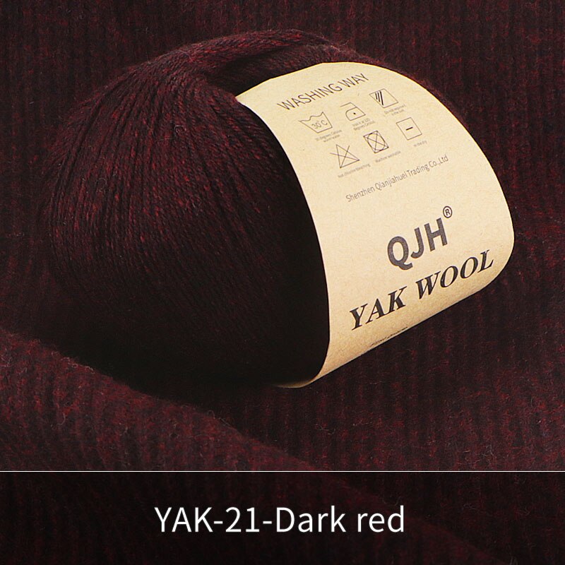 Undyed Natural Organic Mongolian Yak Wool Yarn For Hand knitting Crochet DIY Soft For Garments Baby Clothes