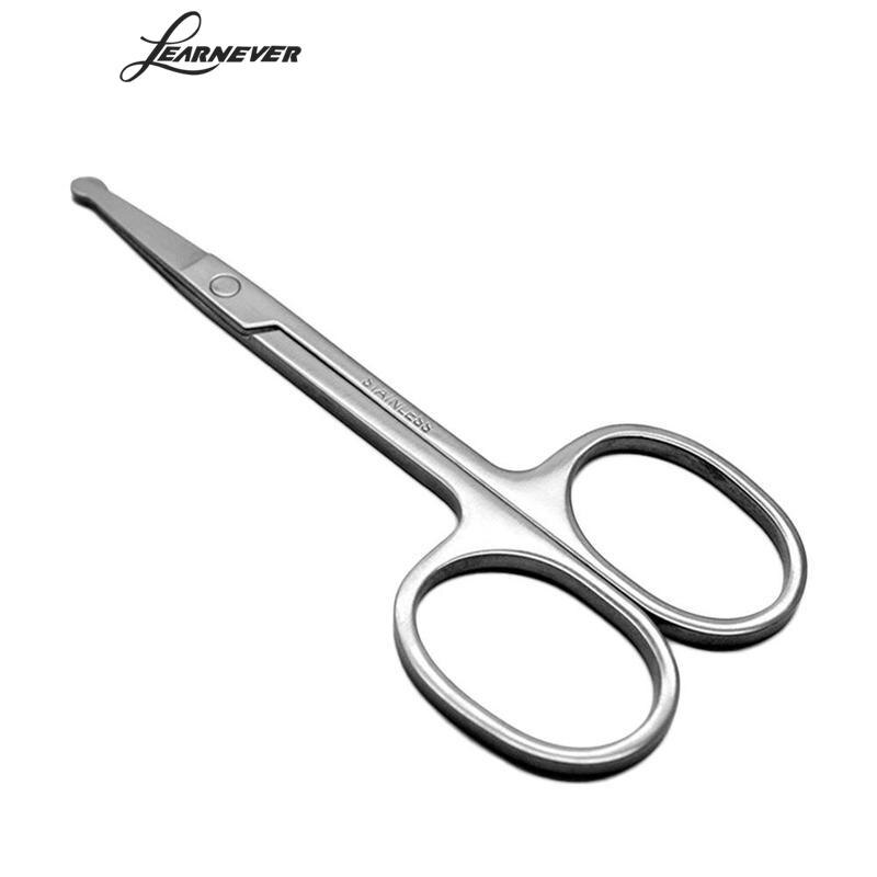 Tijeras de maquillaje de acero con punta afilada, herramientas de belleza para maquillaje de cejas, tijeras de manicura para mujer, pinzas de corte de pelo de bebé