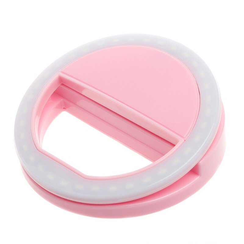Girlwoman Selfie LED Ring Licht Kamera Blitz Selfie Lampe praktisch Licht Linsen Lampe für Telefon 6 6 s 7 8 X Für Samsung Xiaomi