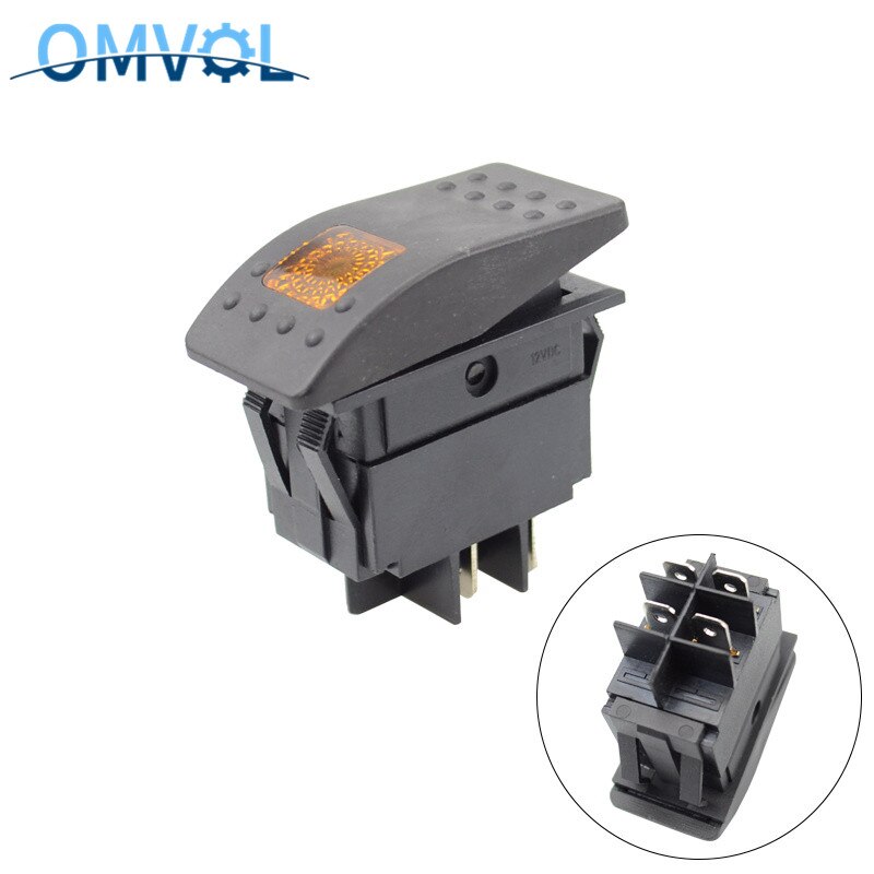 1PC Auto/Marine 12V 220V light SWITCH 4pin rocker switch on-off