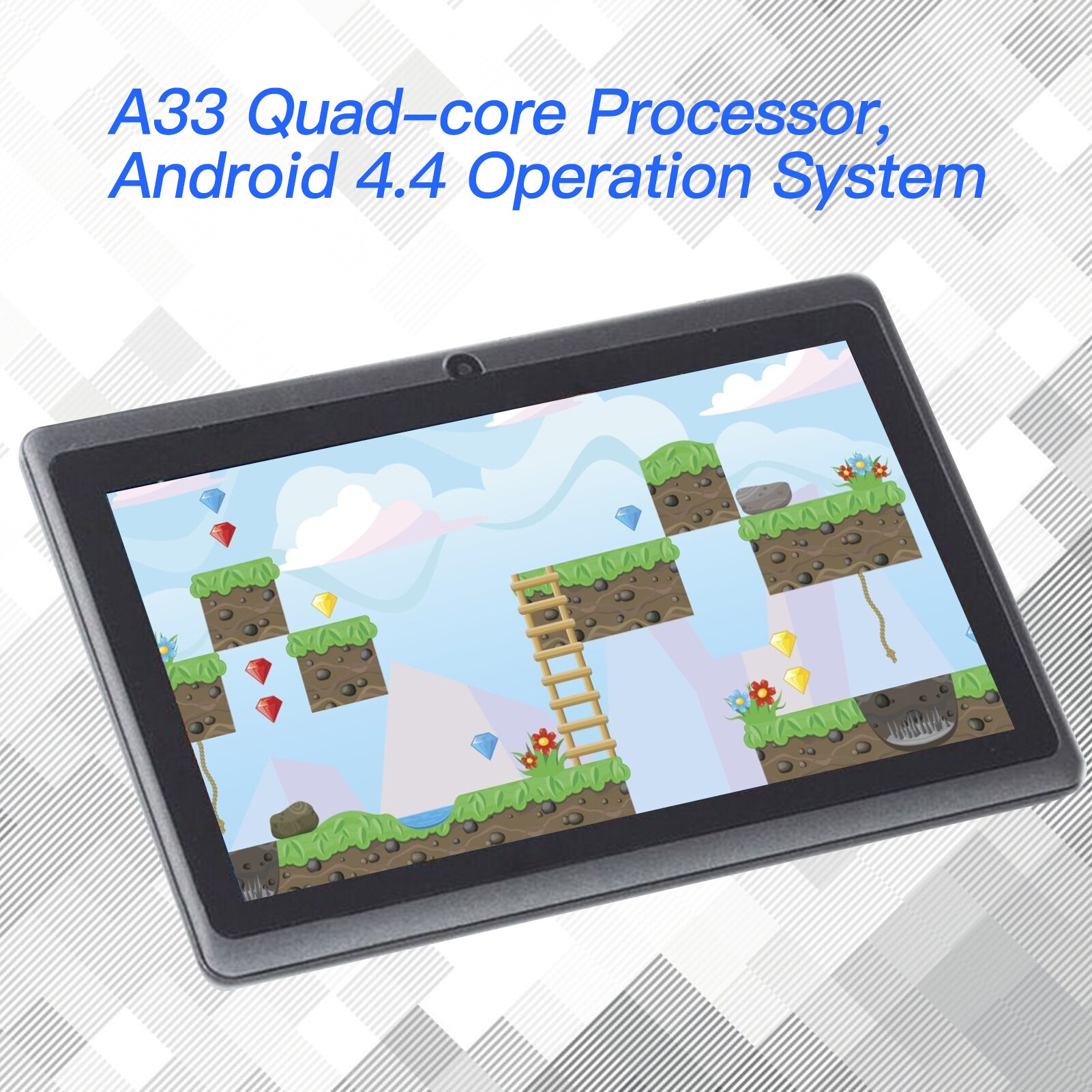 7 Inch Q8 Tablet Android Quad-core Processor 8G WiFi Version Dual Camera Entertainment Machine for Children Students Adults