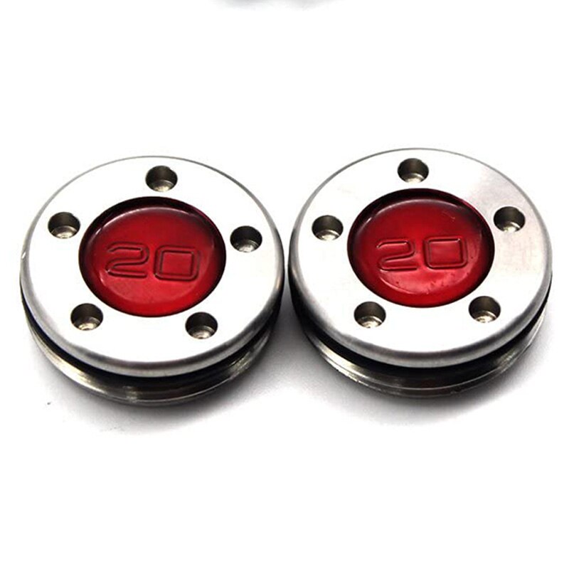 2x20g pesos personalizados + chave, putter chave de peso liga de alumínio golfe chave de parafuso, (prata)