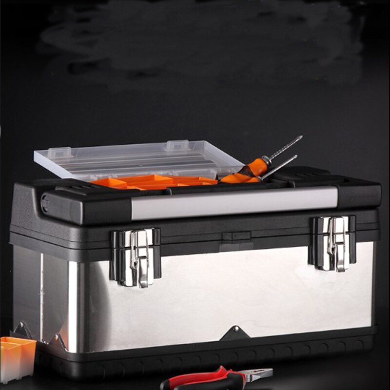 Multi-Function Toolbox Home Vehicle Maintenance Hand-Held Art Portable Hardware Storage Box Repair Tool Box Case