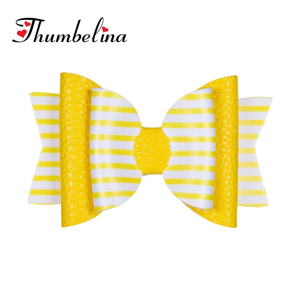 Thumbelina Rainbow Princess Hairgrips Glitter Hair Bows with Clip Dance Party Bow Hair Clip Girls Hair Accessories