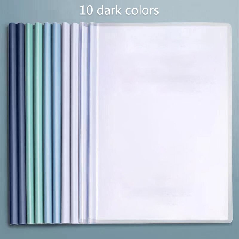 10PCS Transparent PP A4 Ordner Set Dateien Dokumente Organizer Tasche Max 80 Blätter A4 Papiere Flexible A4 Datei Veranstalter ordner