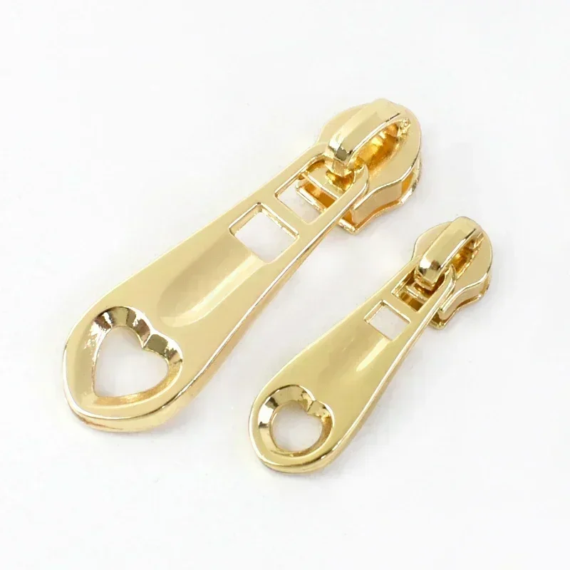 10-30Pcs 3# 5# Sewing Zippers Sliders for Nylon Zipper Bag Purses Zipper Pulls Head Repair Kit DIY Garment Sewing Accessories: 5# / Antique Brass / Option6