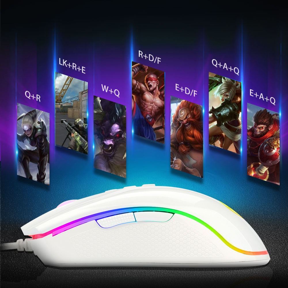 Redragon COBRA M711 RGB USB Wired Gaming Mouse 10000-12400 DPI 9 buttons mice Programmable ergonomic For Computer PC Gamer