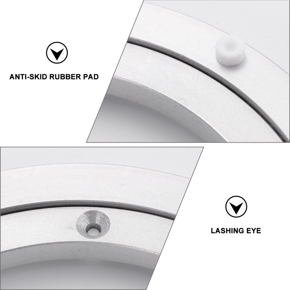 1Pc Turntable Bearing Aluminium Alloy Durable Nice 360 Degree Turntable Plate Rotary Base Rotating Bearing