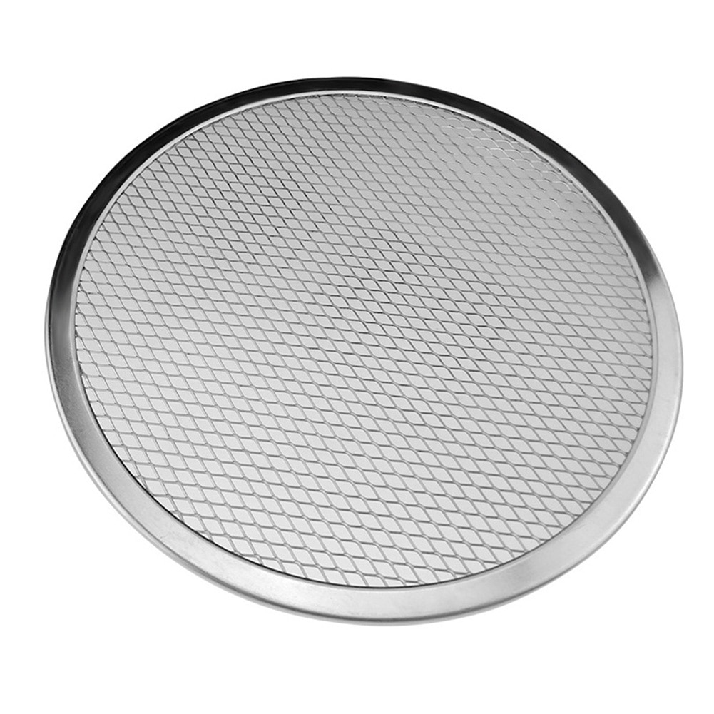 2 stk/sæt aluminiumslegering pizzanet rundt tykt net bageplade bageplade køkkenredskaber xhc 88