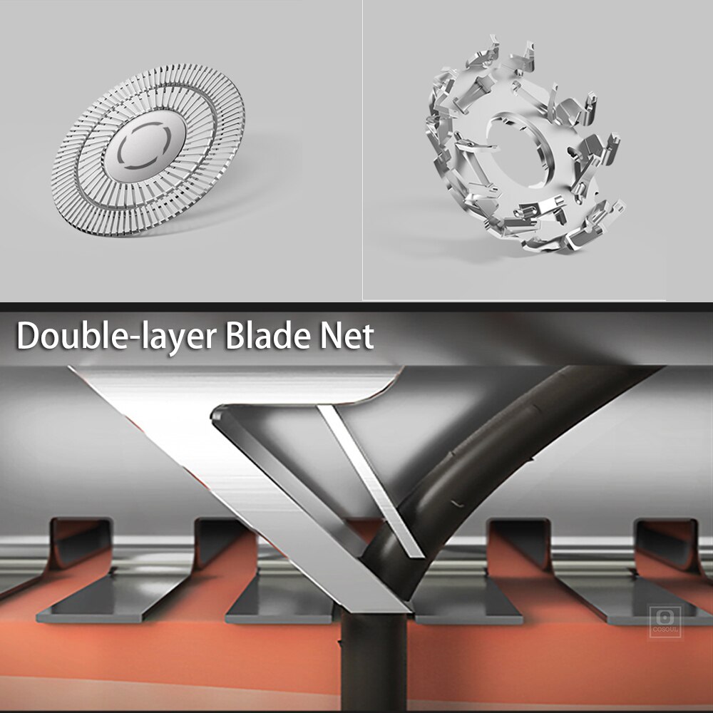 Xiaomi Mijia Shaver Electric Mi Shaver for Men S500 Razor Beard Shaving Machine Trimmer LED Display 3 Blades Heads Floating