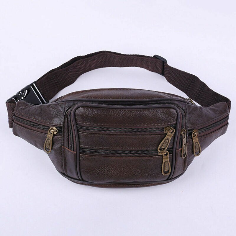 Brand Mannen PU Leer Hip Riem Fanny Pack Taille Purse sling Bag Wallet Purse Holder