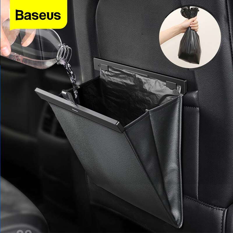 Baseus Auto Organizer Backseat Opbergtas Magnetische Auto Pocket Houder Auto Accessoires Auto Prullenbak Vuilnisbak Vuilnisbak Auto Zak