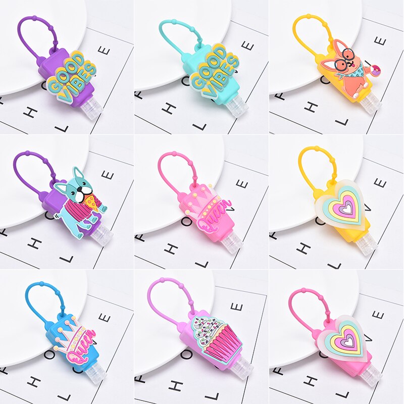 1 st silikon mini handsprit resebärbar säker gelhållare engångs ingen ren tvål dispenser hand gel hållare för barn