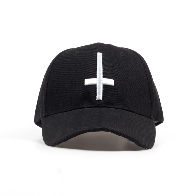 Tunica Stijl Wit Cross 3D Borduurwerk Baseball Cap Vrouwen Casual Hoed Mannen Outdoor Verstelbare Snapback Hoeden