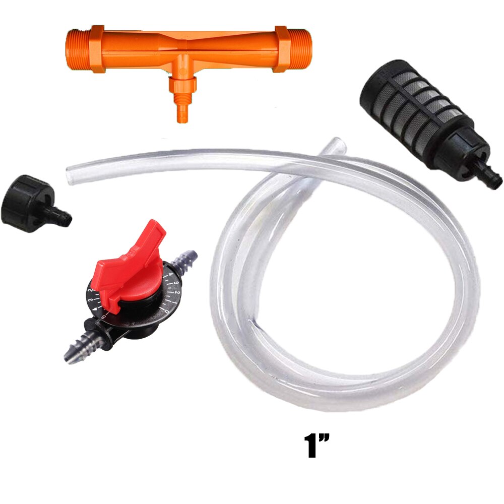 Venturi fertilization system 1” 2" 3/4” 1/2" Irrigation Venturi Automatic fertilizer injector Fertilizer Syringe