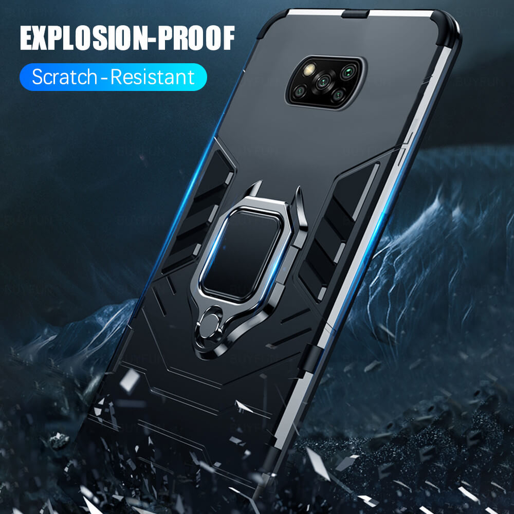 Shockproof Magnetic Phone Case For Xiaomi Poco X3 NFC Slim Back Cover on Xaomi Xiomi Redmi 9C 9A 9 C C9 Poko X3 NFC PocoX3 Armor