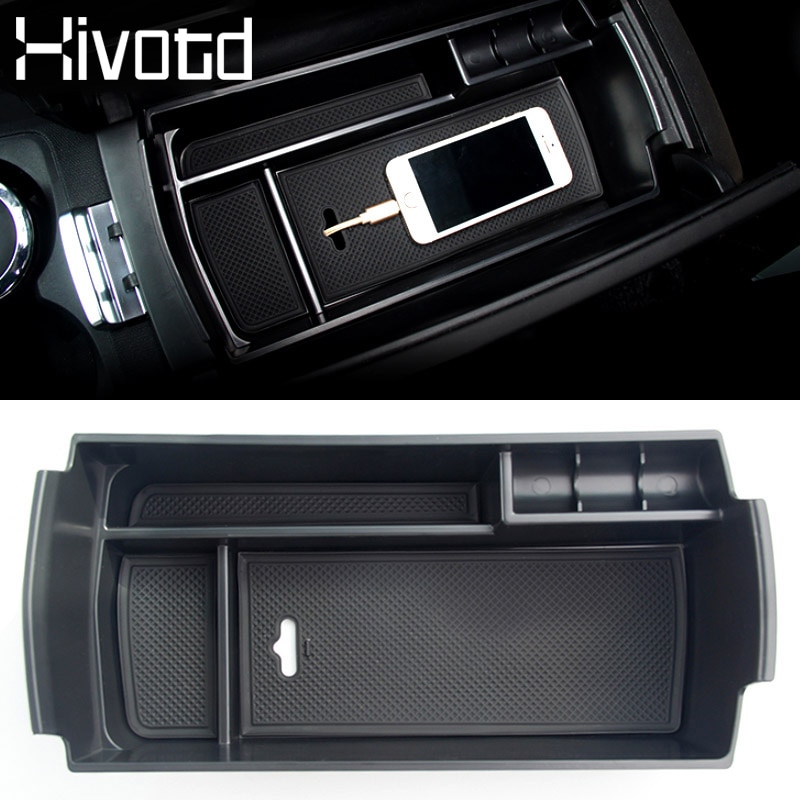 Hivotd pour peugeot 3008 3008GT 5008 boîte d'accoudoir de voiture boîte de rangement Console centrale boîte de rangement accessoires intérieurs