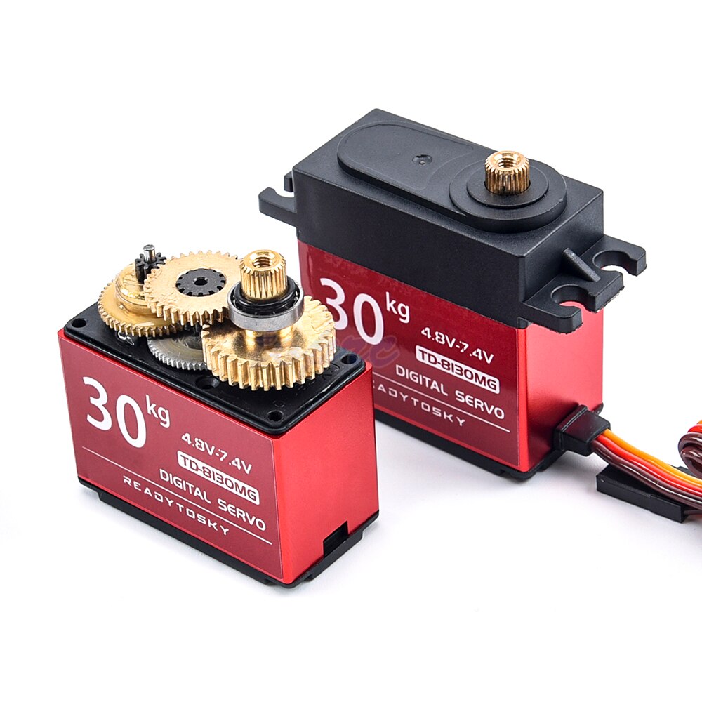 20/25/30KG 35KG 25T Wasserdichte Metall Getriebe Digital Servo Für RC Modelle 180/270/360 Grad aluminium Meta Für RC Auto Crawler