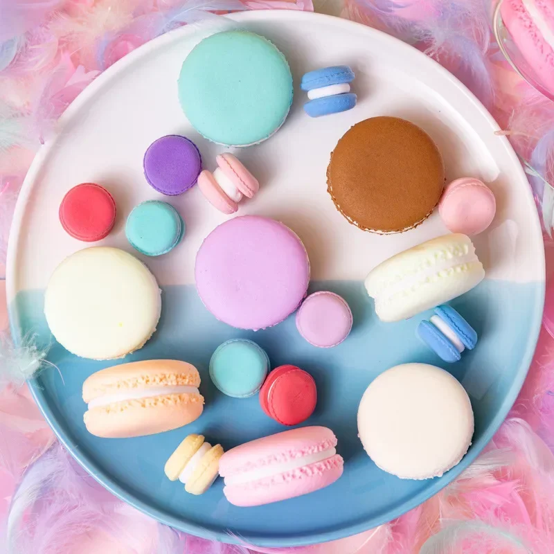 Simulatie Macaron Cake Dessert Model Bruiloft Dessert Tafeldecoratie Macaron Model Nep Voedsel Bruiloft Foto Props Gunst