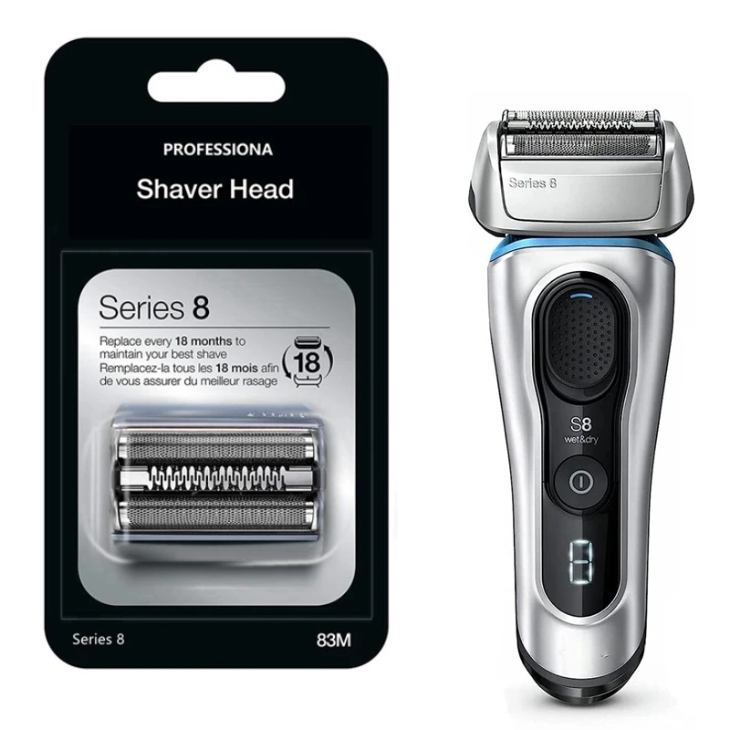 Serie 8 83M Vervangingskop Compatibel Met Braun S8 Elektrische Scheerapparaat 8320S,8325S,8330S,8340S,8350S,8345S, 8360cc,8365cc,8370cc
