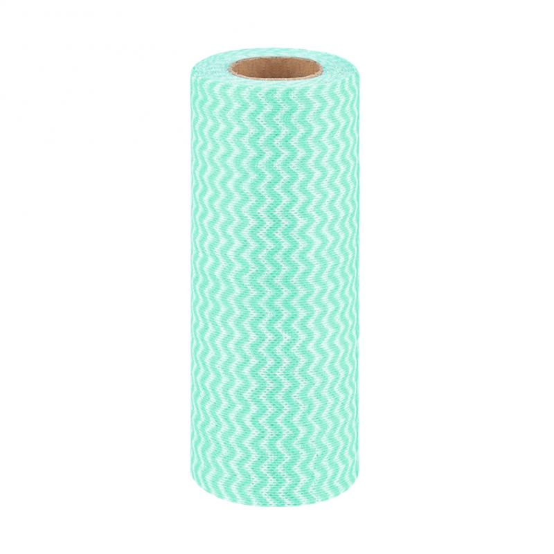 50pcs Disposable Kitchen Non-woven Fabric Wash-able Cleaning Dishcloth Wipe Roll Kitchen Gadgets Cleaning Cloths Washing Cloths
