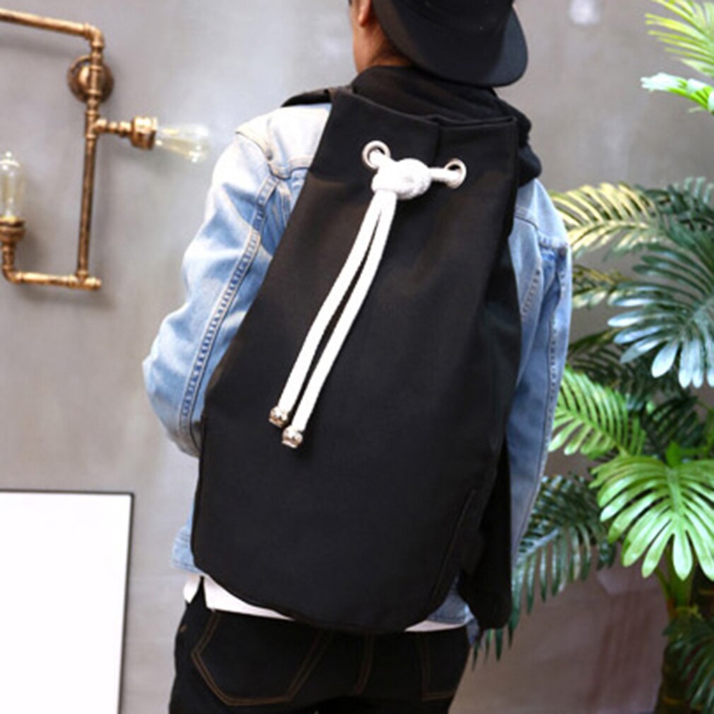 Drawstring Bags Sports Waterproof Pouch Backpack Pull Rope Canvas Gym Sack Mochila Knapsack