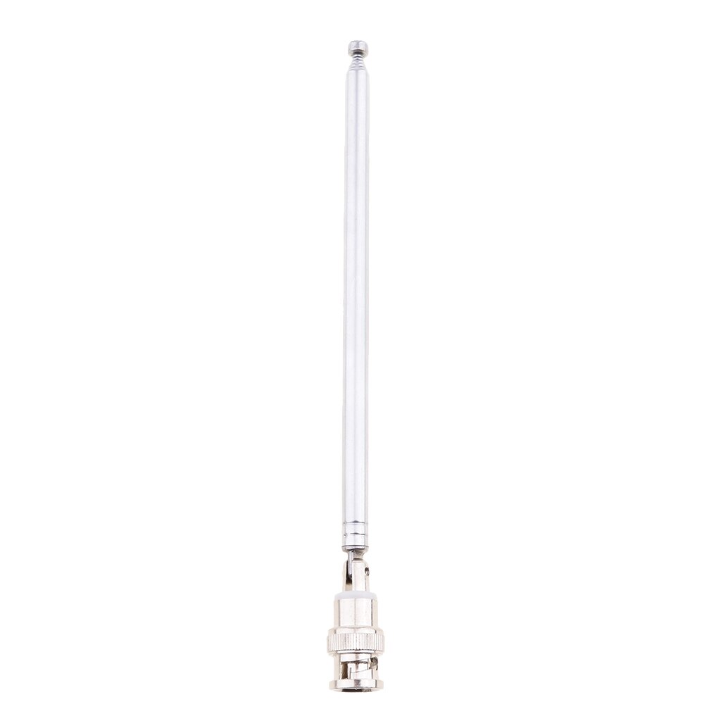 7 Sections Handheld Antenna Telescopic Scanner Antenna With BNC Male Connector 168mm Telescopic Antenna For Radio Television Etc