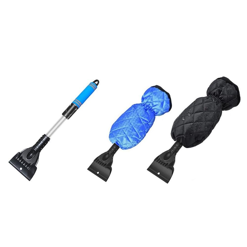 Car Window Windscreen Windshield Snow Clear Car Ice Scraper With Gloves Snow Remover Shovel Deicer Spade Scraping Tool