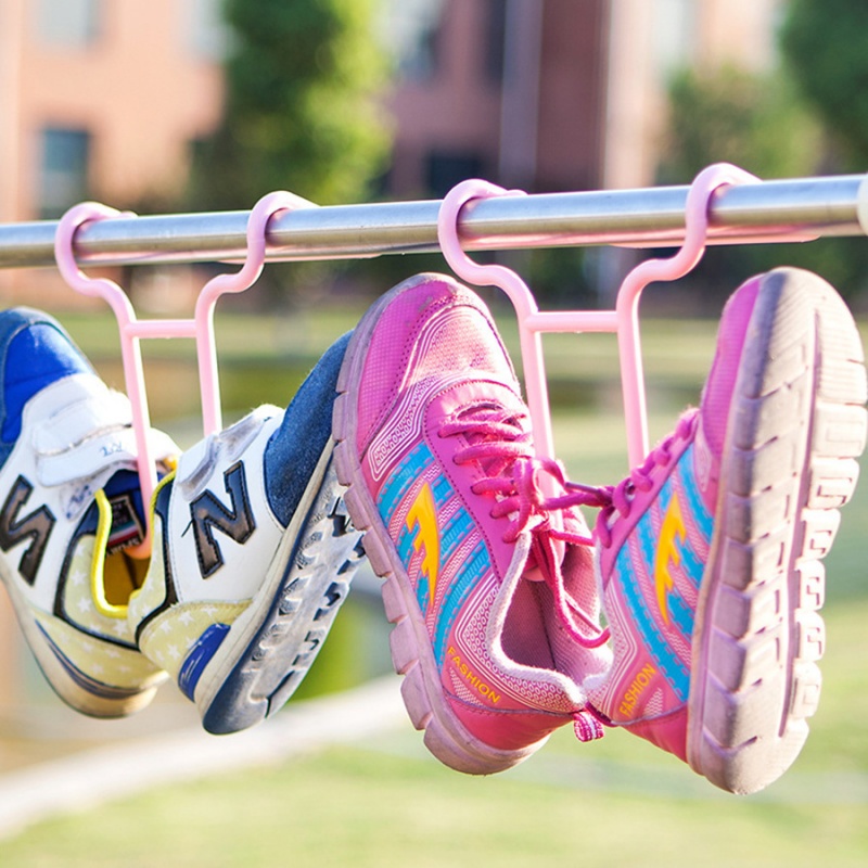 Zapatero multifunción para niños, tendedero portátil para balcón, organizar zapatos para niños, organizador para ahorrar espacio, 10 Uds.