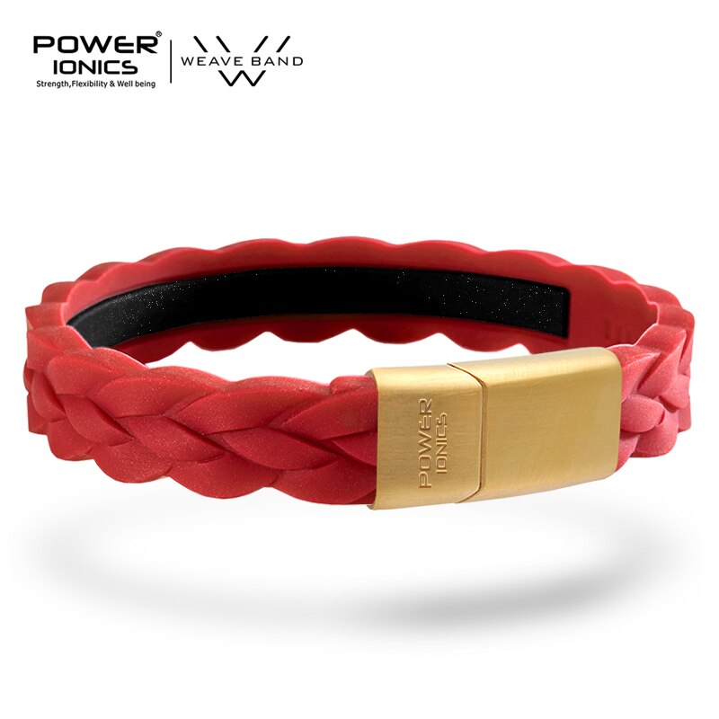 Power ionics 3000 ioner morandi farger herre dame armbånd armbånd balanse energi balanse menneskekropp fri gravering: Morandi rød-gull