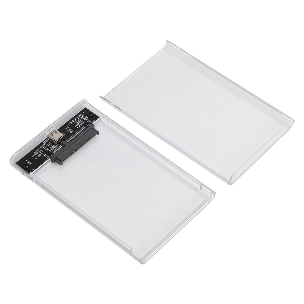 Caja de disco duro SSD HDD de 2,5 pulgadas, caja de disco duro SATA a USB 3,1, 6 Gbps, 8TB, con adaptador USB Micro USB C OTG para Android, ordenador portátil y PC