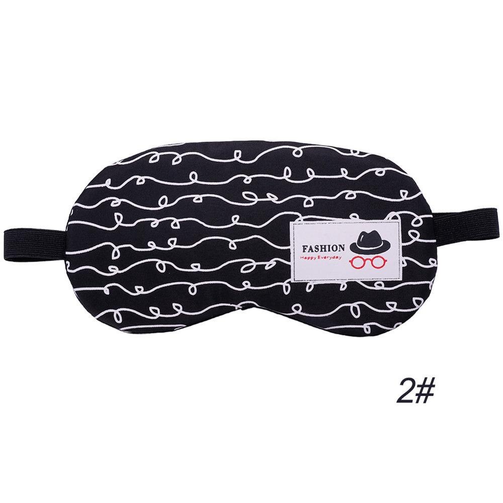 1Pc Sleeping Mask Eyepatch Eye Cover Cotton Mask for Eye Travel Relax Sleeping Aid Eye Patch Shading Eye Mask: 2 NO Ice Gel-Hat