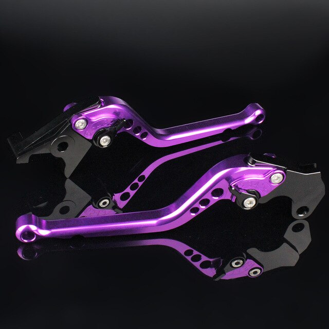 Motorsykkel brems kløtsj spak til kawasaki klr 250 klr 650 klr 650 1991-2007 1992 1993 1994 1995 1996 justerbar motorsykkel spak: Lang lilla