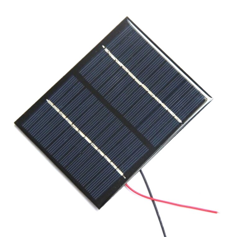 1.5w 12v solcellemodul polykrystallinsk solcellepanel med kabeltråd gjør-det-selv solcellebatterilader studie 115*90*3mm