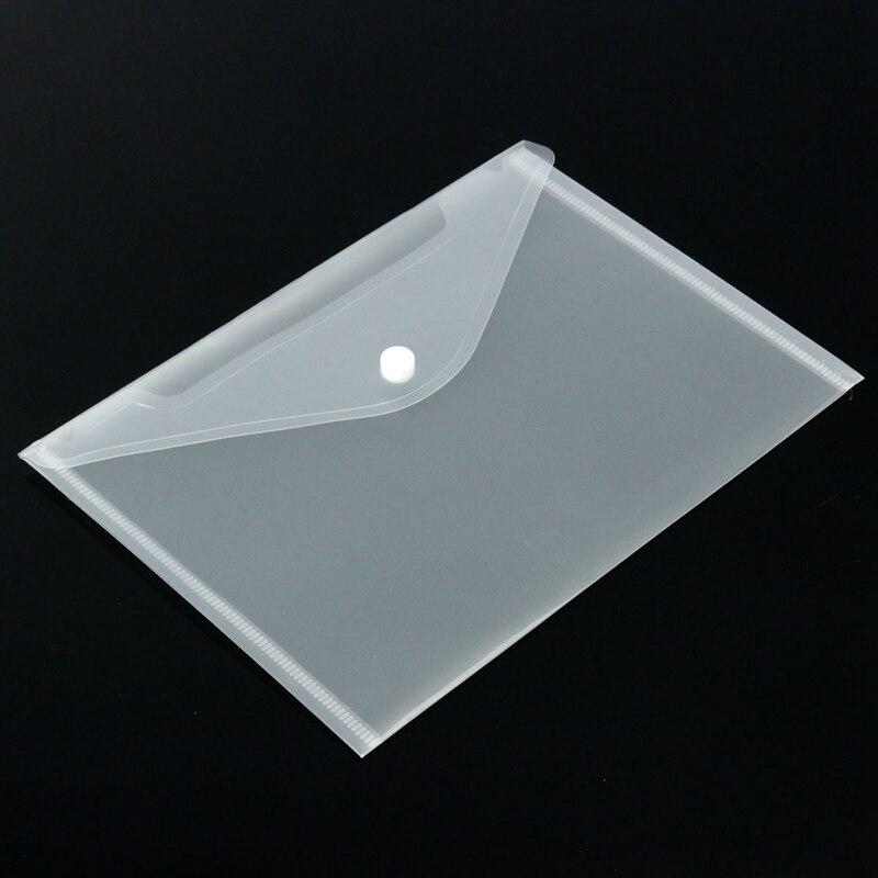 12pcs/set Transparent Plastic A5 Folders File Bag Document Hold Bags Folders Filing Paper Storage Office School Supplies