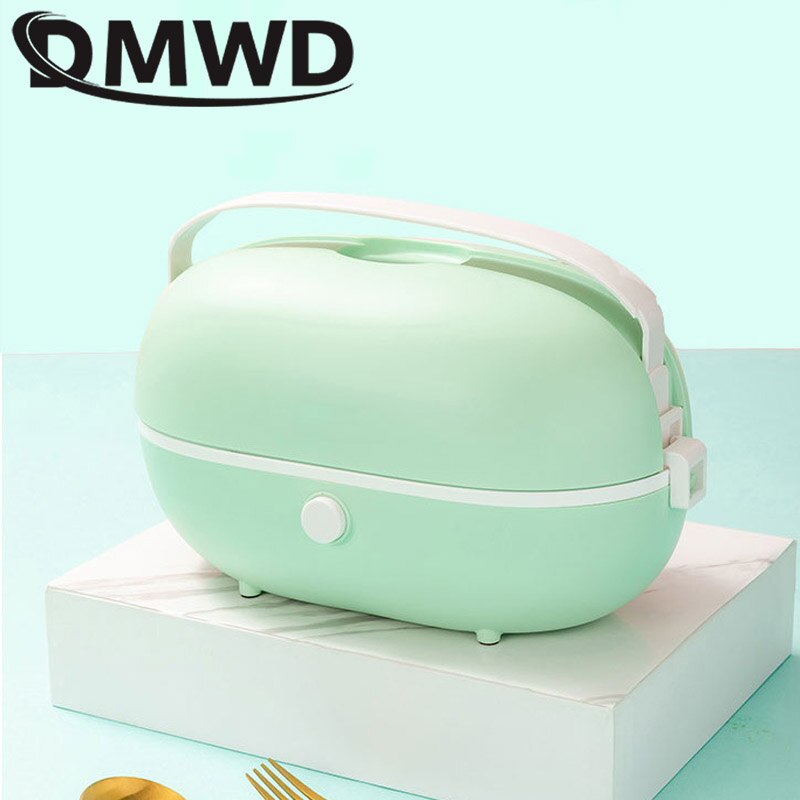 12V-24V/110V/220V Portable Electric Lunch Box Stainless Steel Rice Cooker Home Office Heated Food Warmer Container Meal Thermal