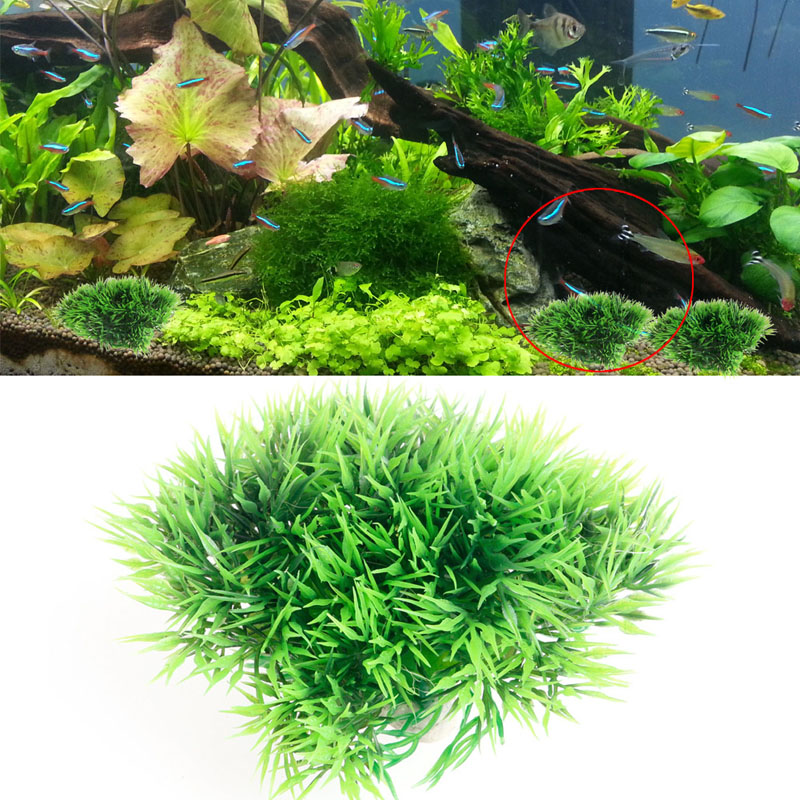 Simulation akvarieplante ornament grøn plast akvatiske planter akvarium dekor