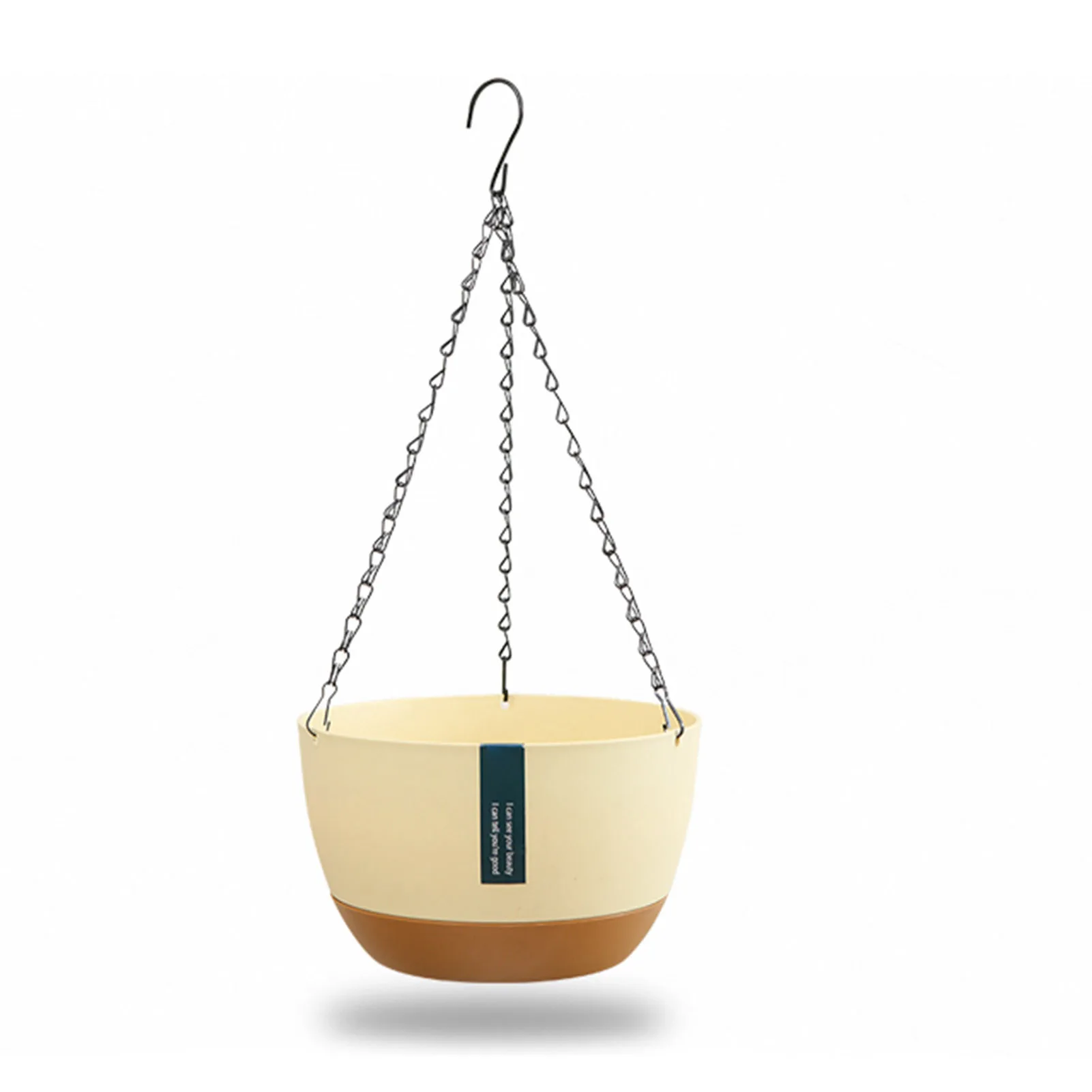 Hangende Bloempotten Met Afvoergat Plastic Aan De Muur Gemonteerde Bloempot Thuis Kantoor Tuin Artistieke Decoratie: Light Grey