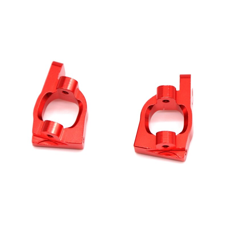 Voor Wltoys 1:14 144001 Rc Car Upgrade Onderdelen Metalen Steering Swing Arm Base C Rear Hub Zetel Servo Trekstang, rood