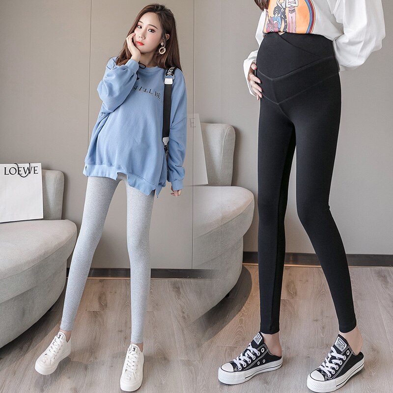 Leggings i forårsren bomuld til gravide kvinder