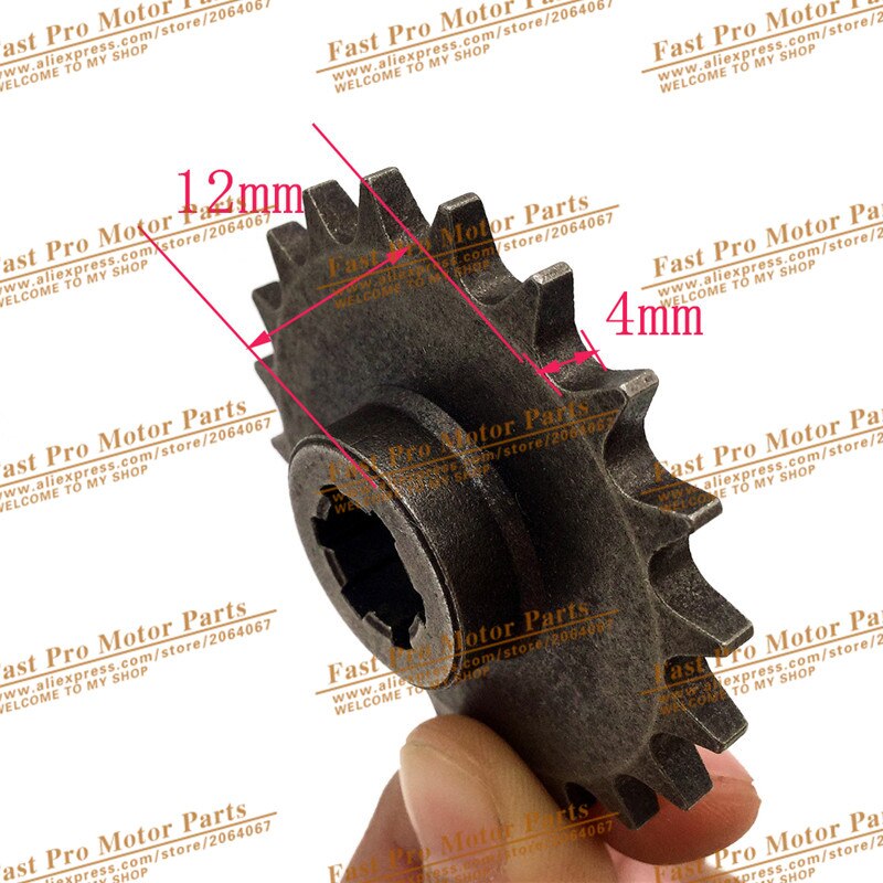 T8F Front Pinion Clutch Gear Box Chain Sprocket For 47cc 49cc Mini Dirt Bike