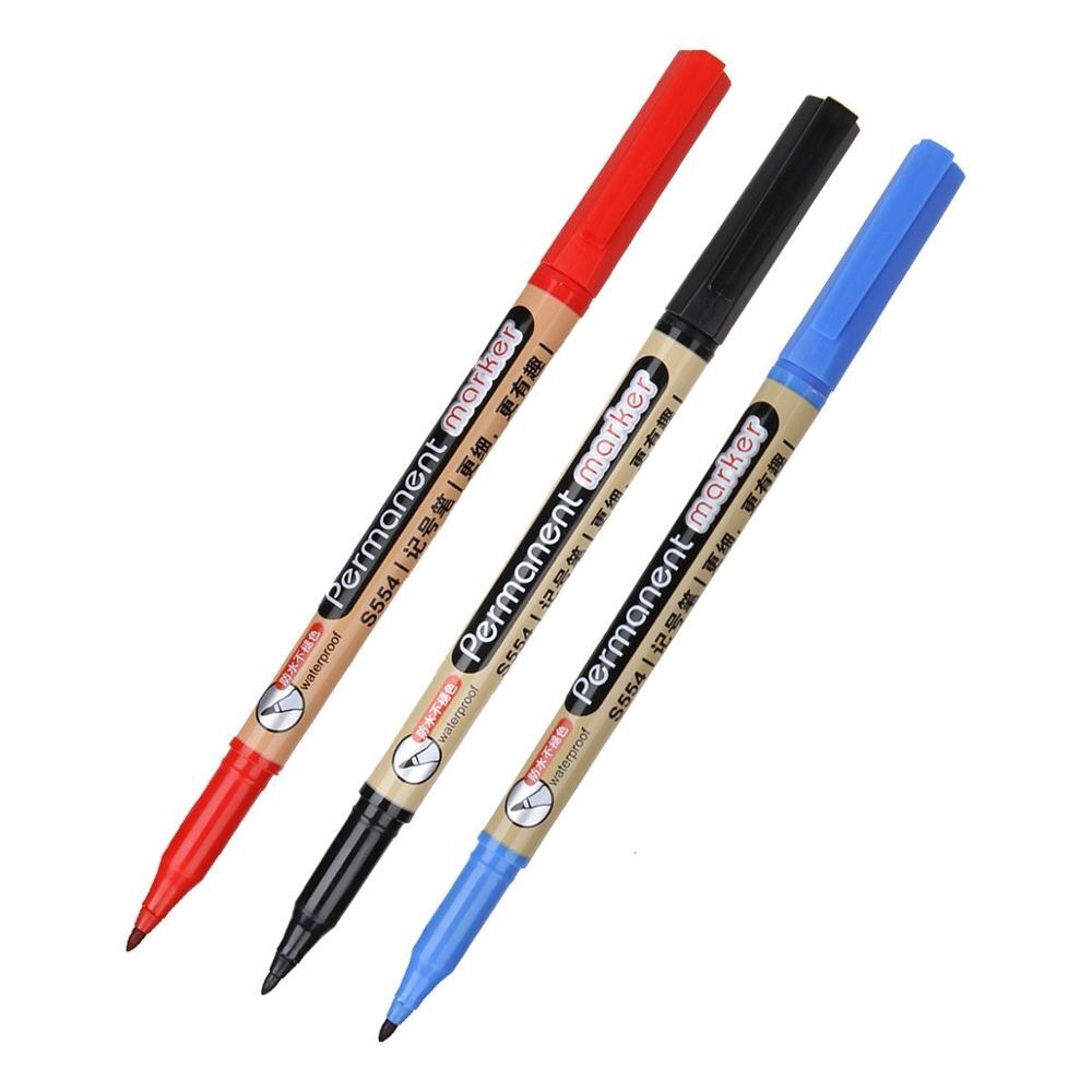 1pc Schnell Trocken Wasserdichte dauerhaft Öl Marker Stifte Für Reifen CD Stoff Zeichnung Unterschrift Gruß Karte Kalligraphie Graffiti Stift: zufällig Farbe
