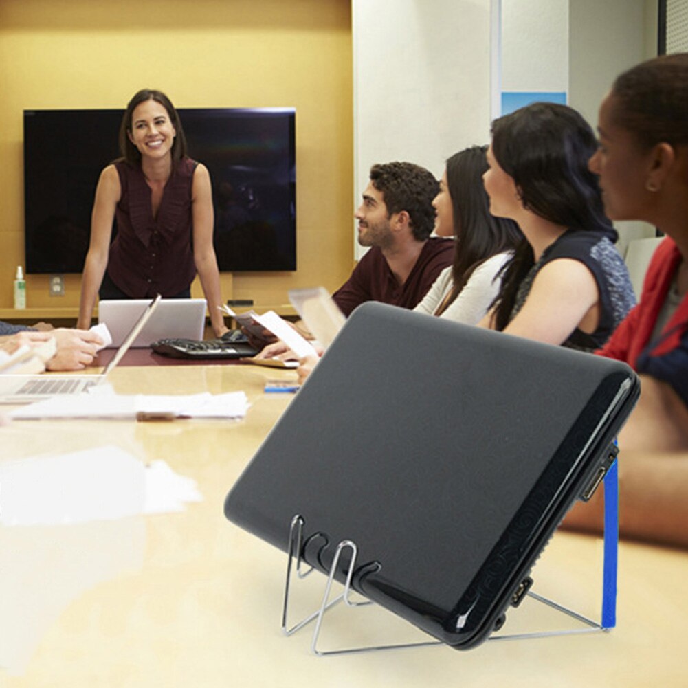 Rvs Studenten Document Boek Stand Base Draagbare Notebook Opslag Opvouwbare Boekensteunen Multifunctionele Lezen Houder