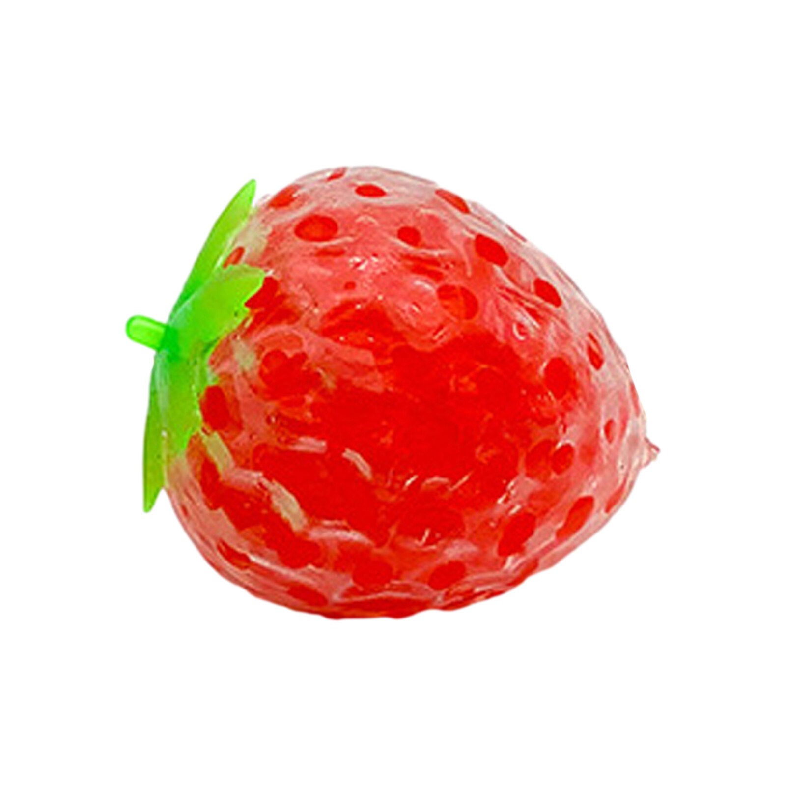Colorful Soft Squeeze Fruits Ball Smashing Kneading Strawberry Grape Pineapple Decompression Toys (Color Random): C Strawberry