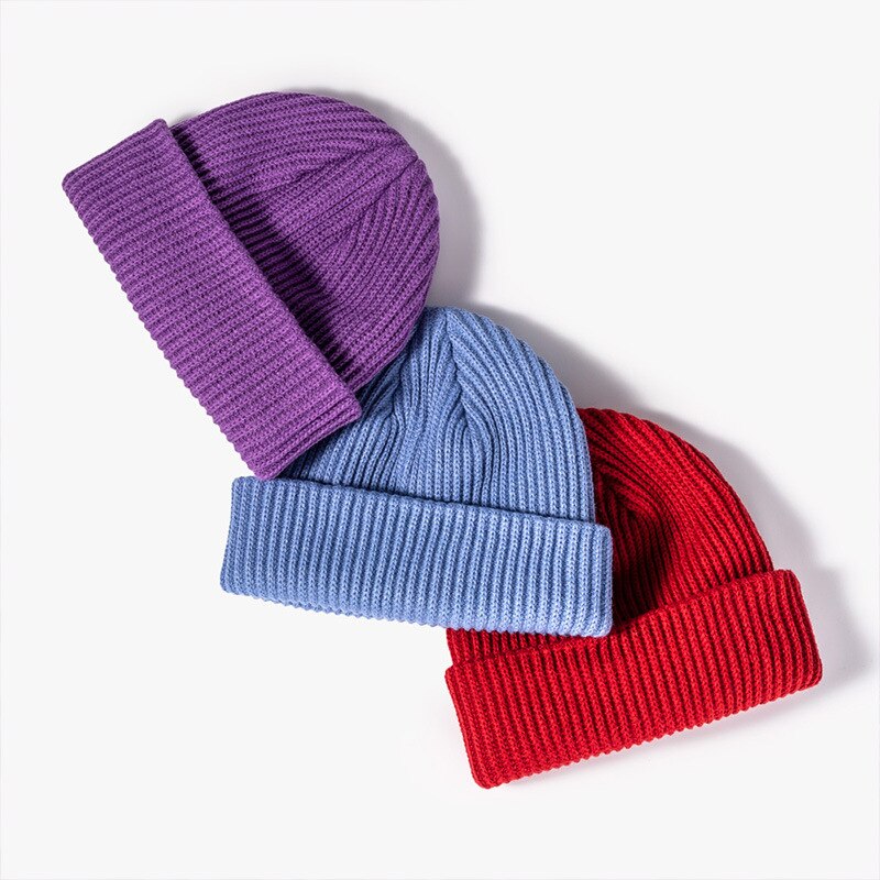 Luxury Brand Knitted Winter Autumn Beanies Men Women Solid Outdoor Thick Warm Hat Casual Skullies Big Size Caps