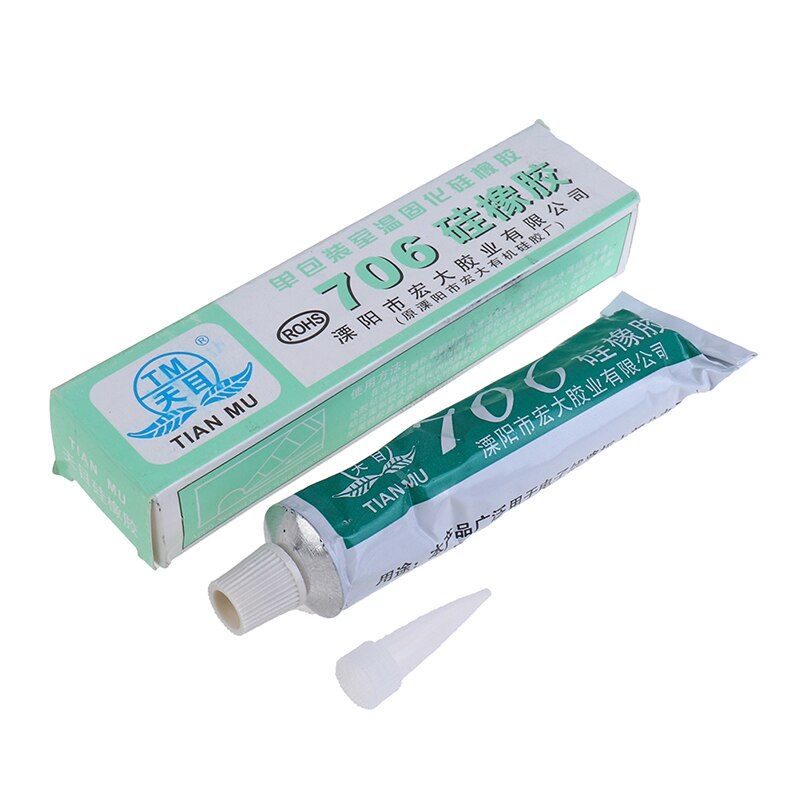 1Pcs 706 Fixed High Temperature Resistant Silicone Rubber Sealing Glue Waterproof Insulating Electronic Sealant