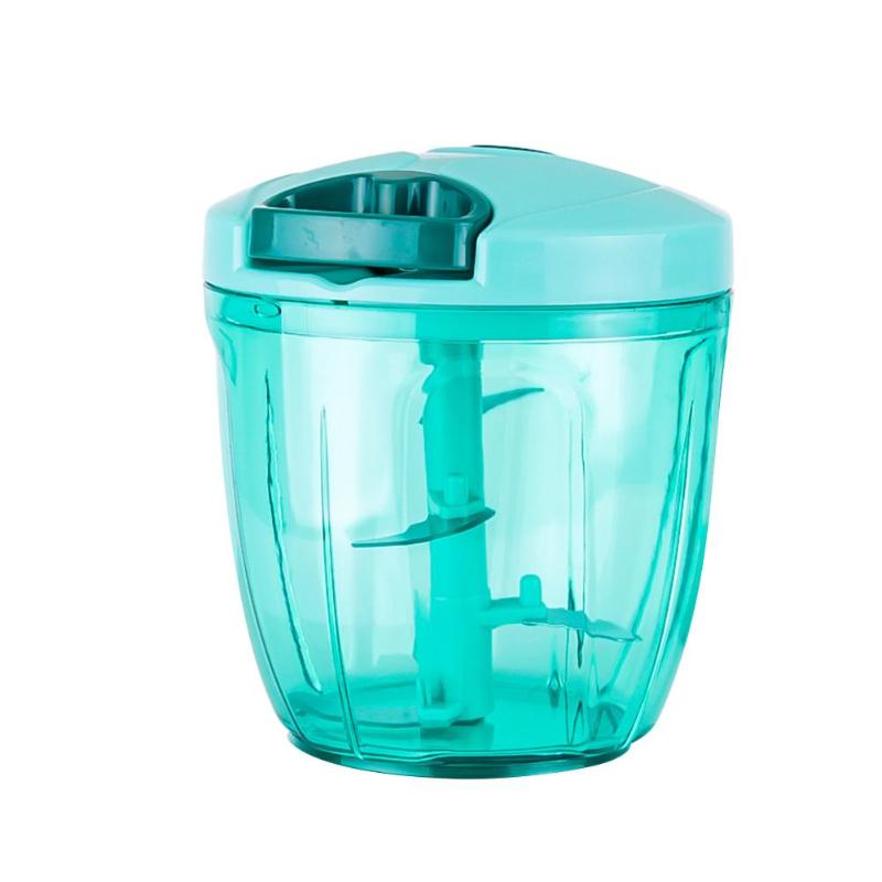 Portable animal de compagnie manuel fruits légumes Chopper oignon noix broyeur hachoir main tirer nourriture Cutter cuisine accessoires fruits légumes: 5 Blades